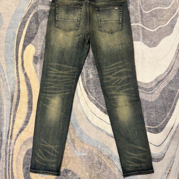 Blue Wash AMIRI Red Bandana Jeans Mens Size 34 Waist - Picture 3 of 3